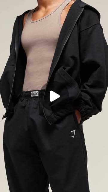 Штаны Gymshark Oversized, чёрные